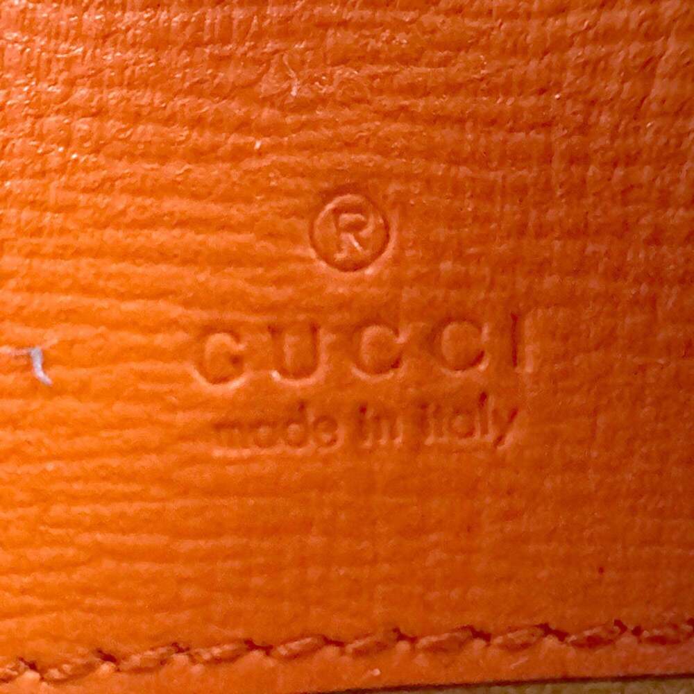 GUCCI Orange Leather Horsebit Shoulder Bag - Picture 12 of 13